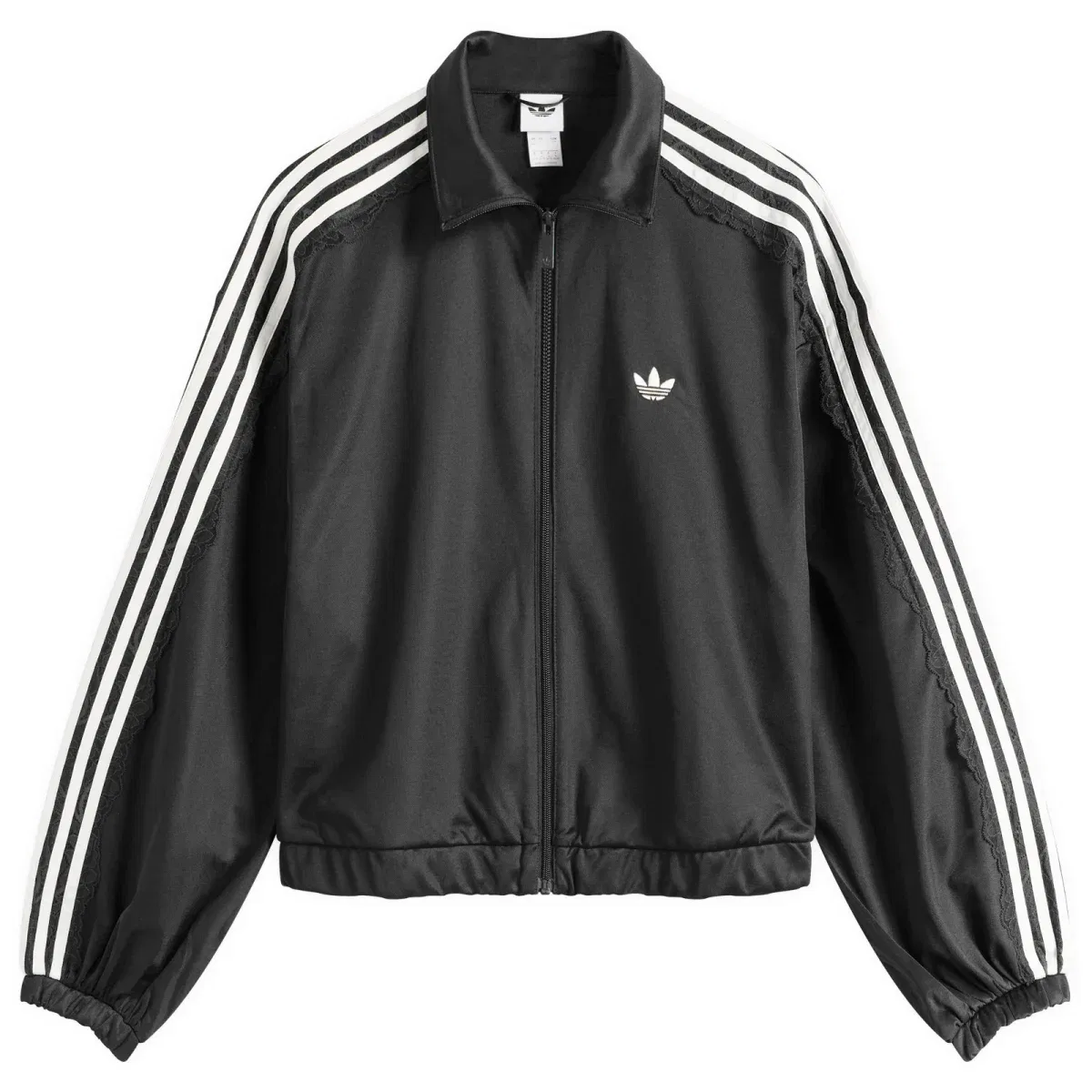 Женский топ оверсайз с кружевом Lace Oversized Track Top Adidas, Black