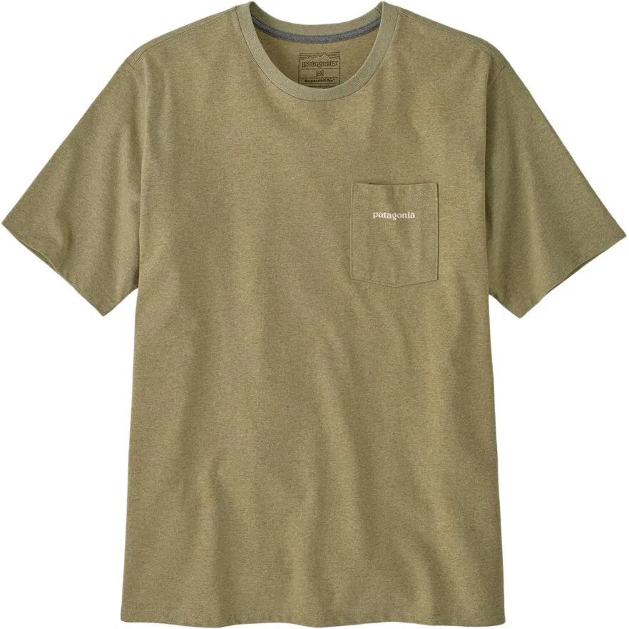 Мужская футболка с логотипом Patagonia Logo Pocket Crew-Neck, Patagonia, GMTG