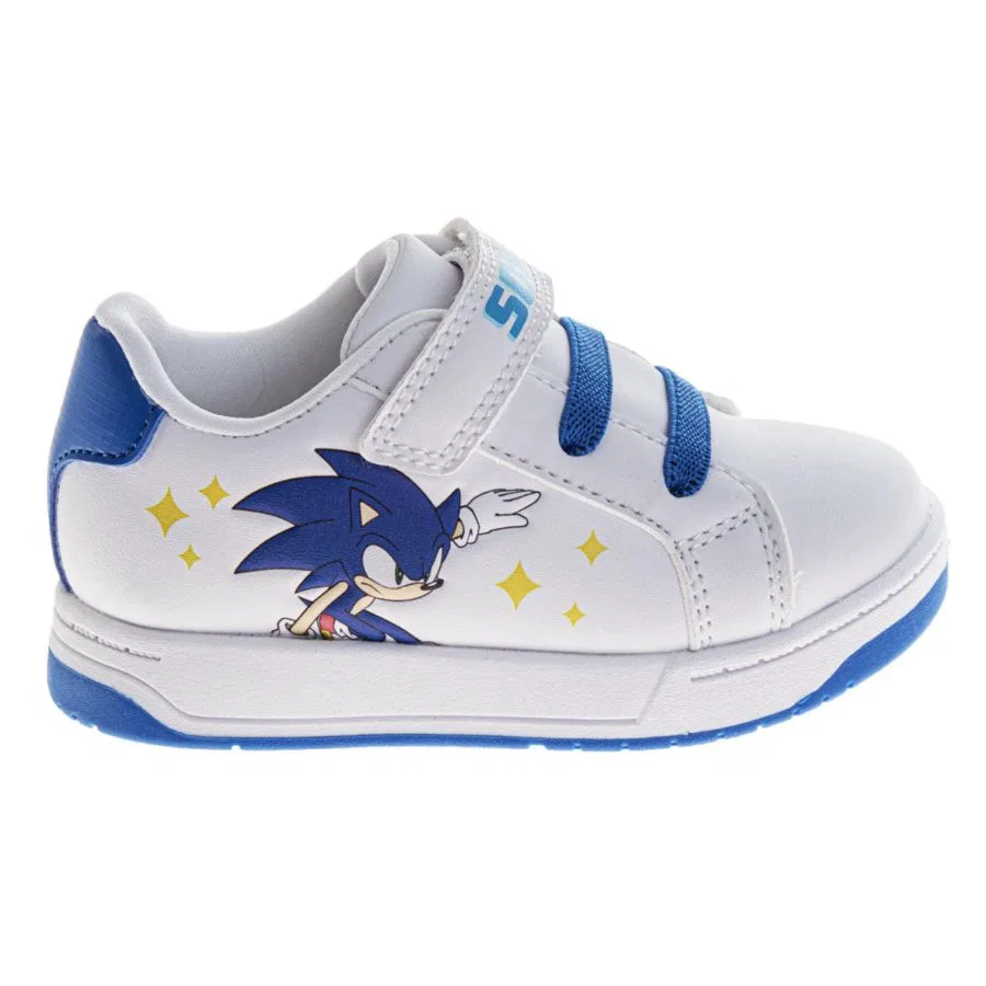 Кроссовки с принтом Sonic The Hedgehog, White Blue — фото 2
