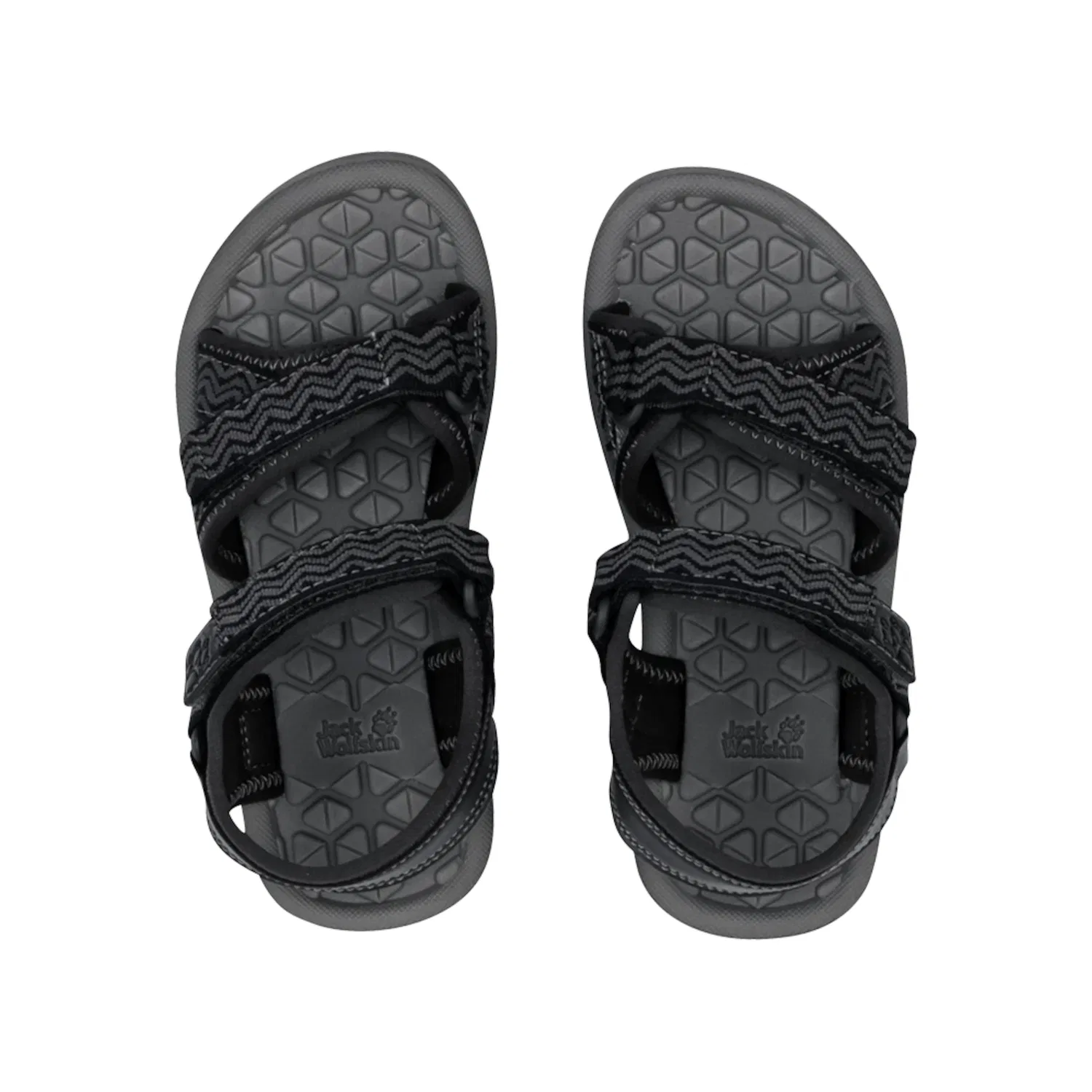 Детские сандалии с липучками Jack Wolfskin, Black