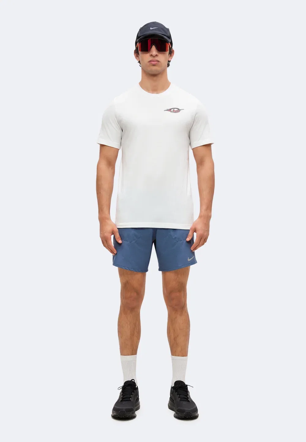 M nk df stride 7in bf short - спортивные шорты Nike Performance, Diffused Blue — фото 2