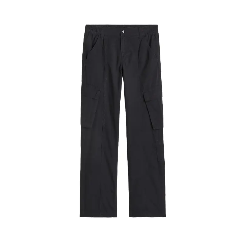 

Брюки H&M Canvas Cargo, черный