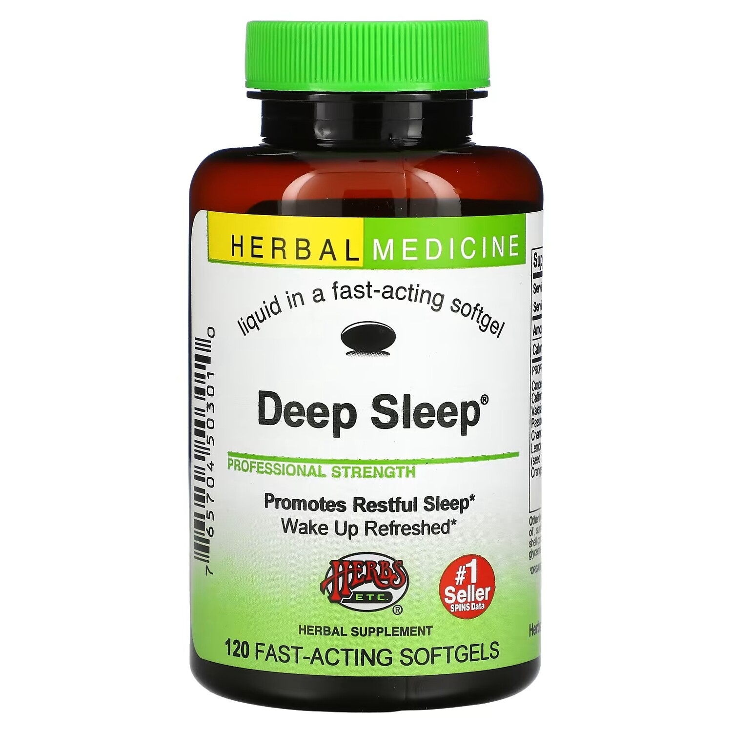 

Травяная Добавка Herbs Etc. Deep Sleep, 120 капсул