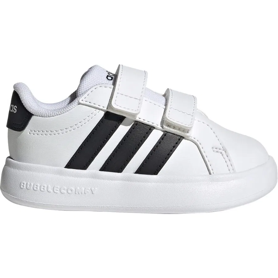 Кроссовки детские с пузырчатой подошвой Grand Court 3.0 Bubble adidas, Белый