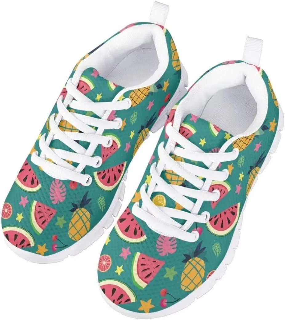 Детские кроссовки для мальчиков и девочек с дышащим верхом Pinupub, Fruits Green — фото 3