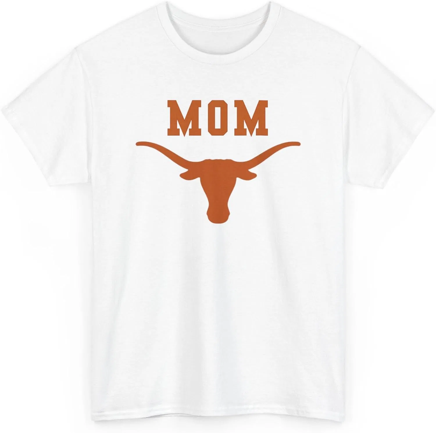 Женская футболка с принтом Texas Longhorn Mom, белый