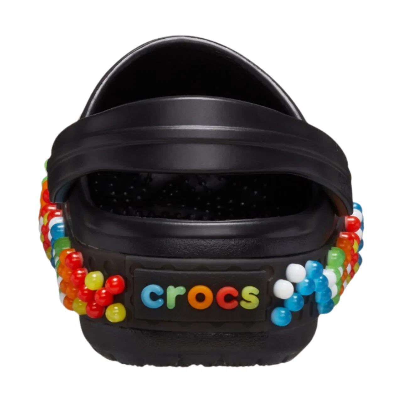 Детские сабо с принтом Crocband Colorful Lights Crocs, Черный — фото 3