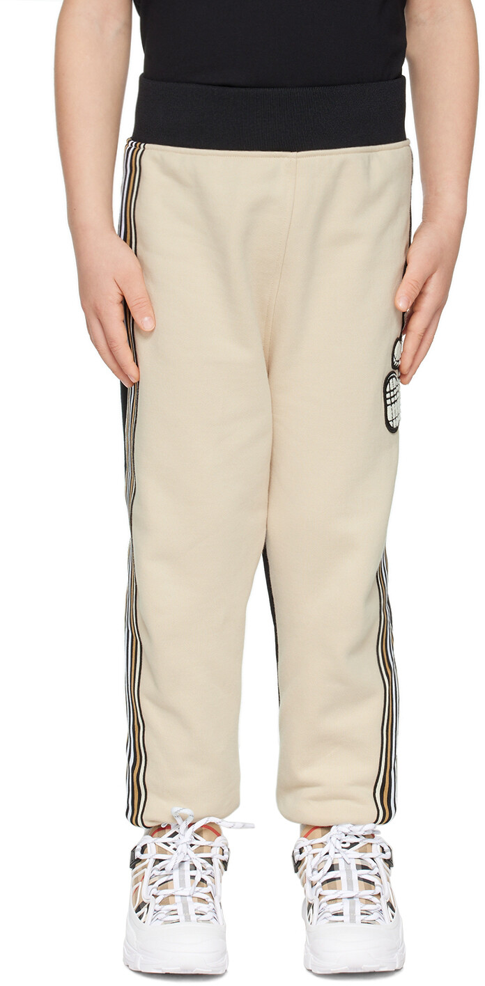 

Детские бежевые брюки Bear Lounge Burberry, Бежевый, Детские бежевые брюки Bear Lounge Burberry