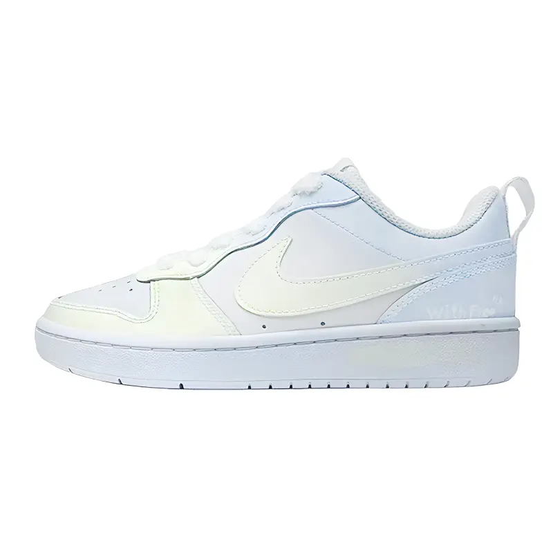 

Nike Court Borough Cloudy Light Story Leather низкие детские скейтборд кроссовки Light Blue Unisex