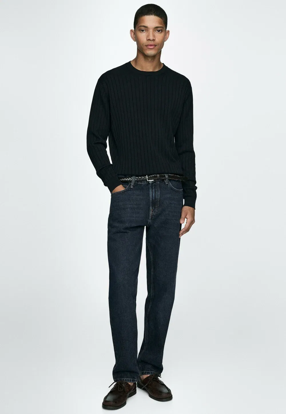 Джинсы зауженного кроя - джинсы зауженного кроя Massimo Dutti, Blue — фото 2