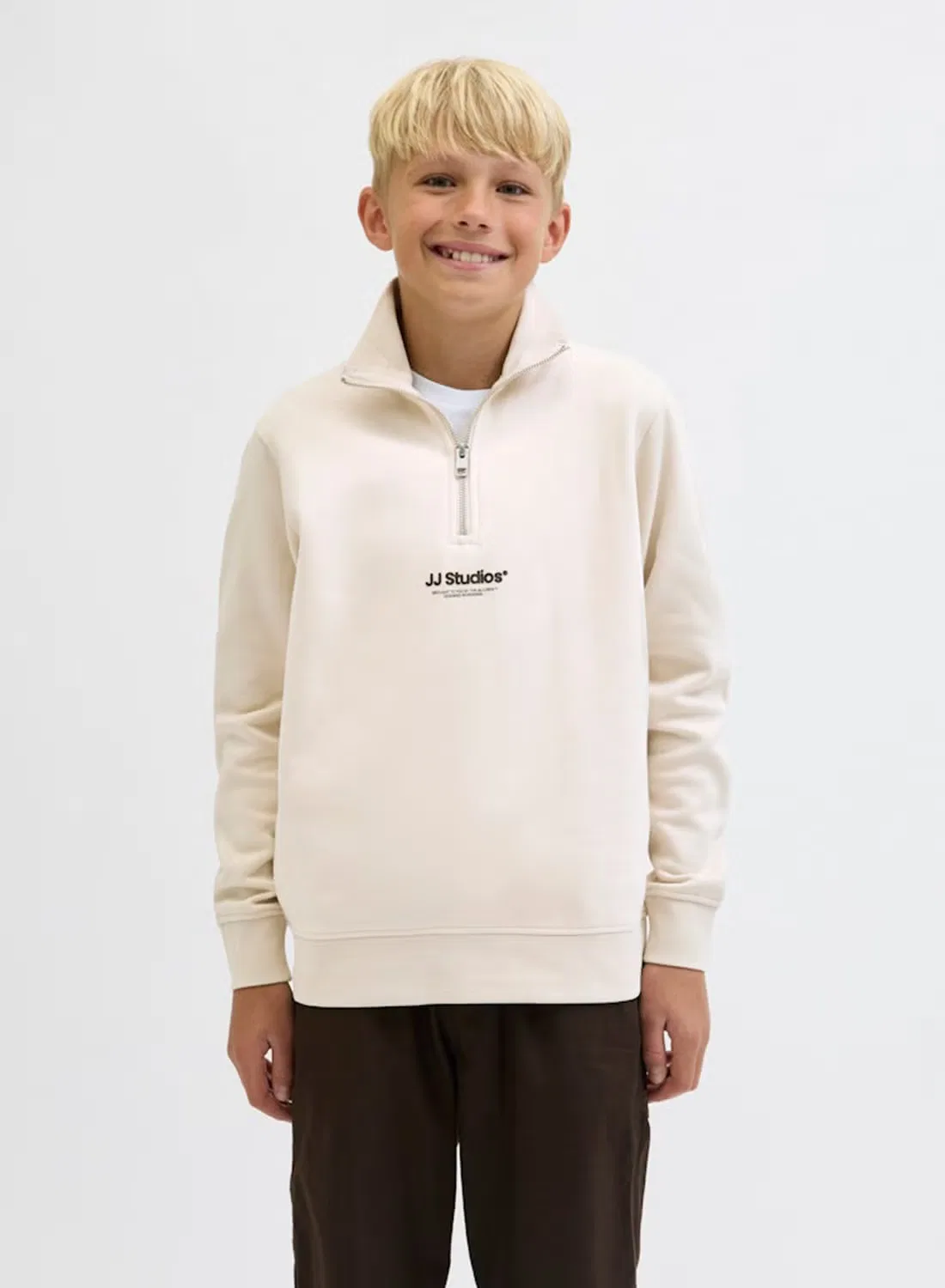 Свитшот на молнии с мягкой подкладкой Jjesoho Jack & Jones Junior, лунный