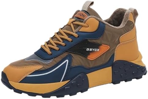 

Зимние мужские ботинки Minlaidian, с термоизоляцией, утепленные снежные кроссовки, противоскользящие походные ботинки для активного отдыха на открытом воздухе и холодной погоды, хаки