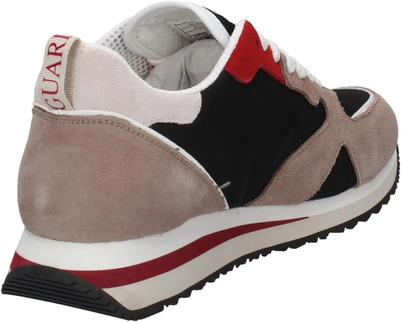 Кроссовки GUARDIANI Taupe/Black Multicolor Agm220003 Herrenschuhe Beige Rot Grau Alberto Guardiani, бежевый — фото 3