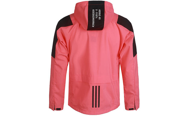 Куртка Adidas M TECH 2L JKT Woven Athleisure Casual Sports Jacket Pink, розовый — фото 2