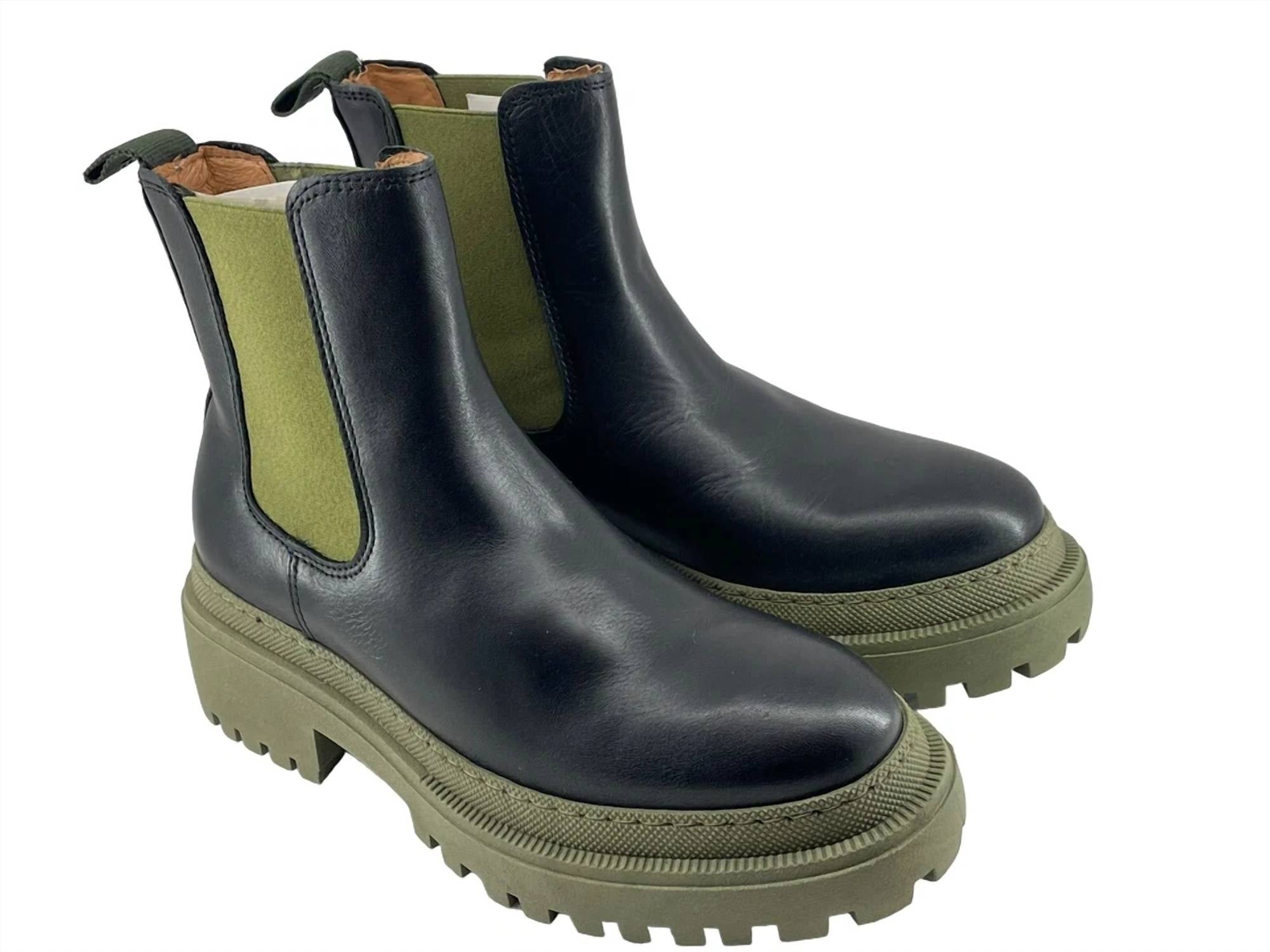 Женские ботинки челси Iona в черном и хаки Shoe the Bear — фото 2