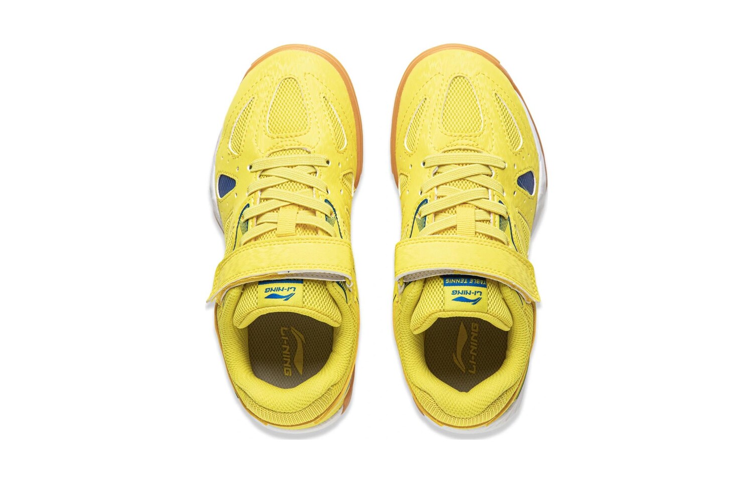 Детские кроссовки GS Low-top белые и желтые Lining, белый/желтый — фото 4