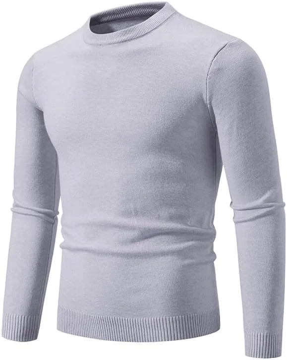 

Мужской свитер Stretch Thermal Pullover Vintage Crewneck Slim Fit AQAYL