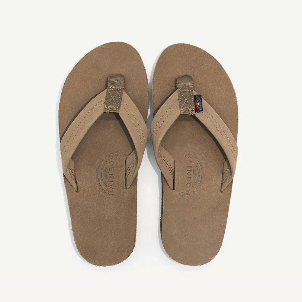 Мужские тёмно-коричневые вьетнамки Double Layer от Rainbow Sandals — фото 2