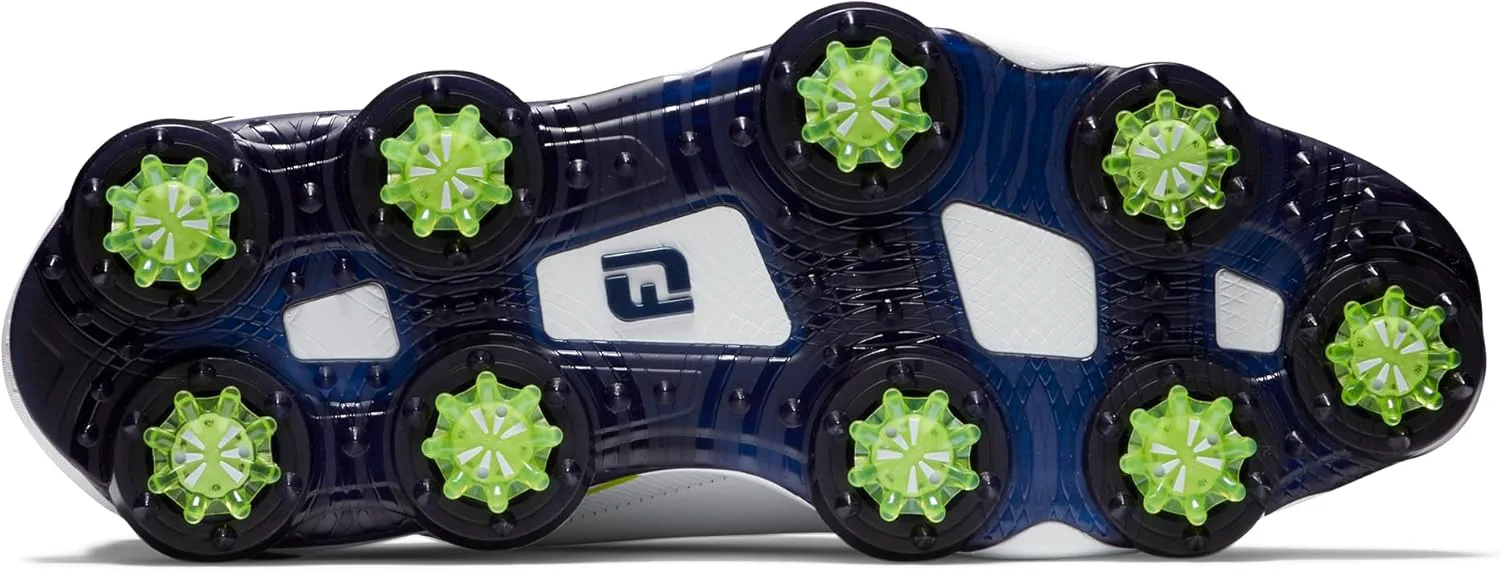 Мужские гольф-кроссовки FootJoy Tour Alpha предыдущего сезона, белый/синий — фото 3