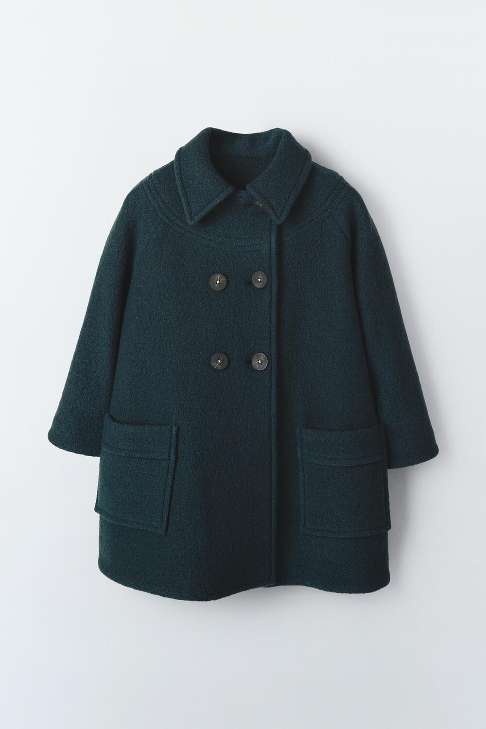 

Шерстяное пальто ZARA, цвет duck blue