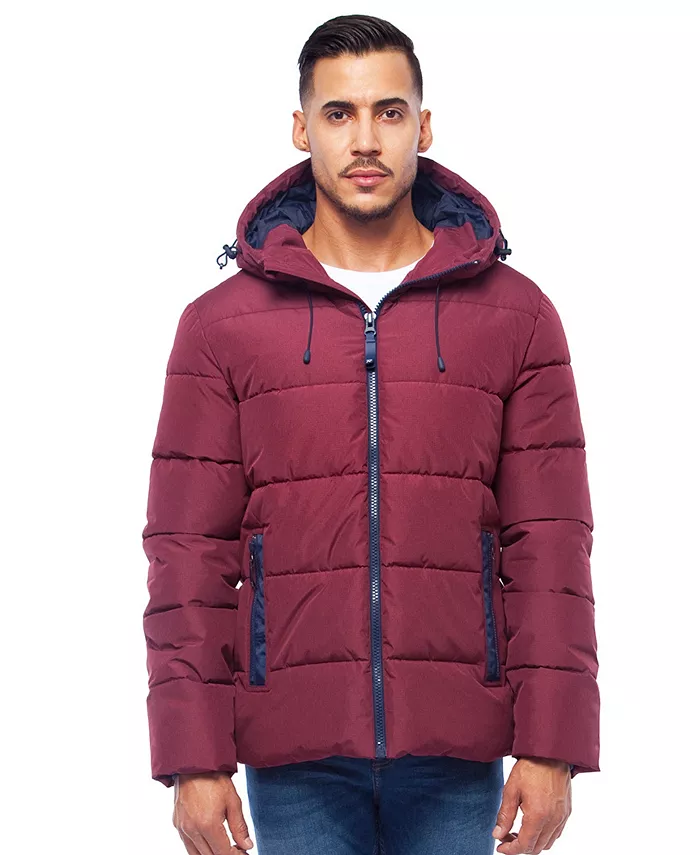 

Мужская утепленная пуховая куртка Heavyweight Thermal Heat Puffer Jacket Rokka&Rolla, красный