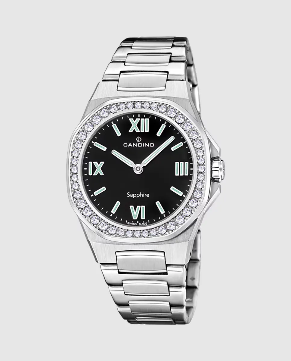 

C4753/5 Lady Elegance женские часы из серебряной стали Candino, серебряный
