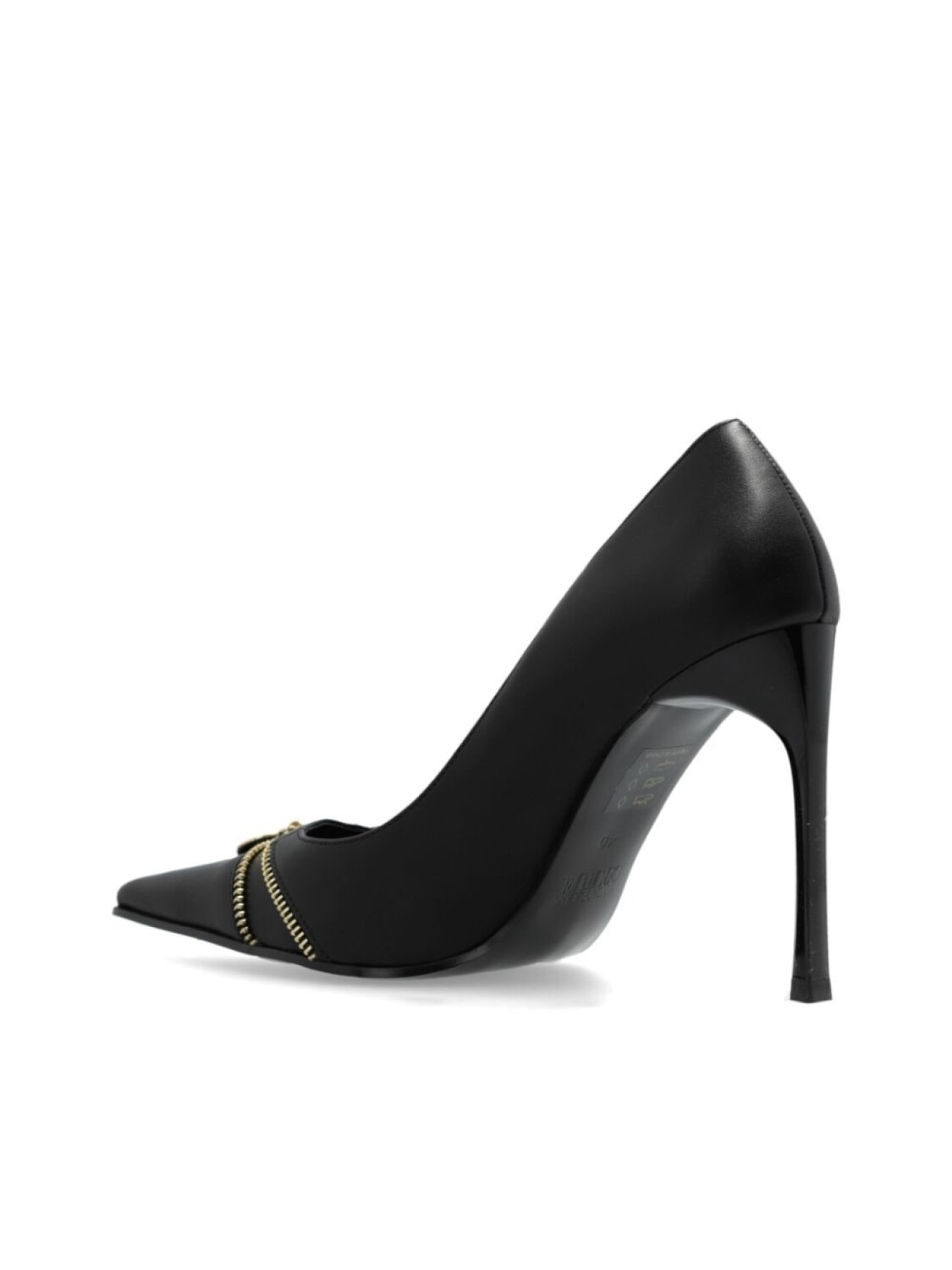 Versace Jeans Couture туфли-лодочки с застежкой-молнией 105 мм, черный — фото 3