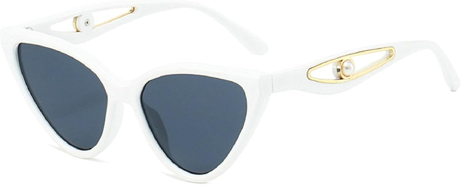 

Большие солнцезащитные очки «кошачий глаз» для женщин, градиентные линзы, ретро-стиль, крупная оправа, защита UV400, модные женские солнцезащитные очки 2025 года mincl, White Black