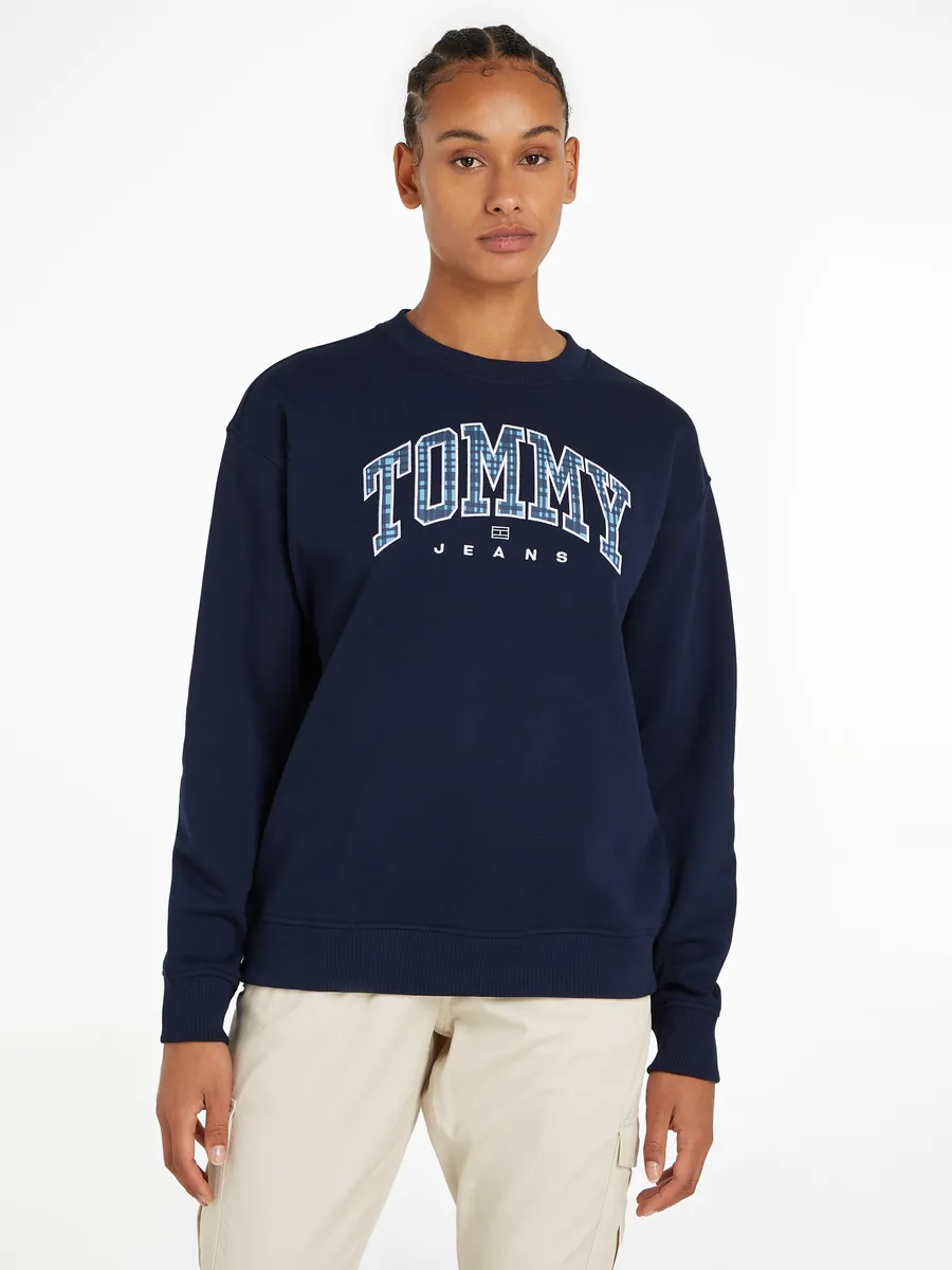 

Толстовка Tommy Jeans Curve "TJW RLX PREP EXPLORER 1 CREW EXT", большие размеры, синий