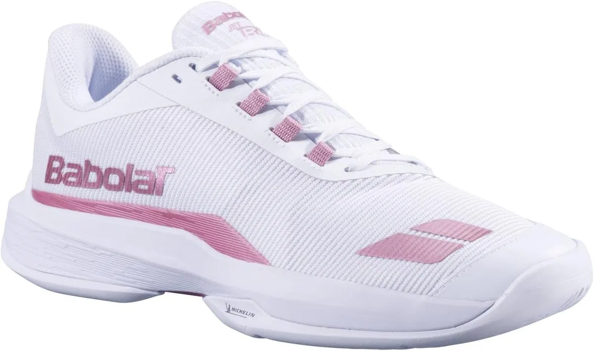 Кроссовки теннисные Babolat Jet Tere 2, White/Gold Pink — фото 2