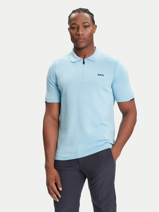 

Поло regular fit K_Ever-X PS 50541961 Boss, голубой