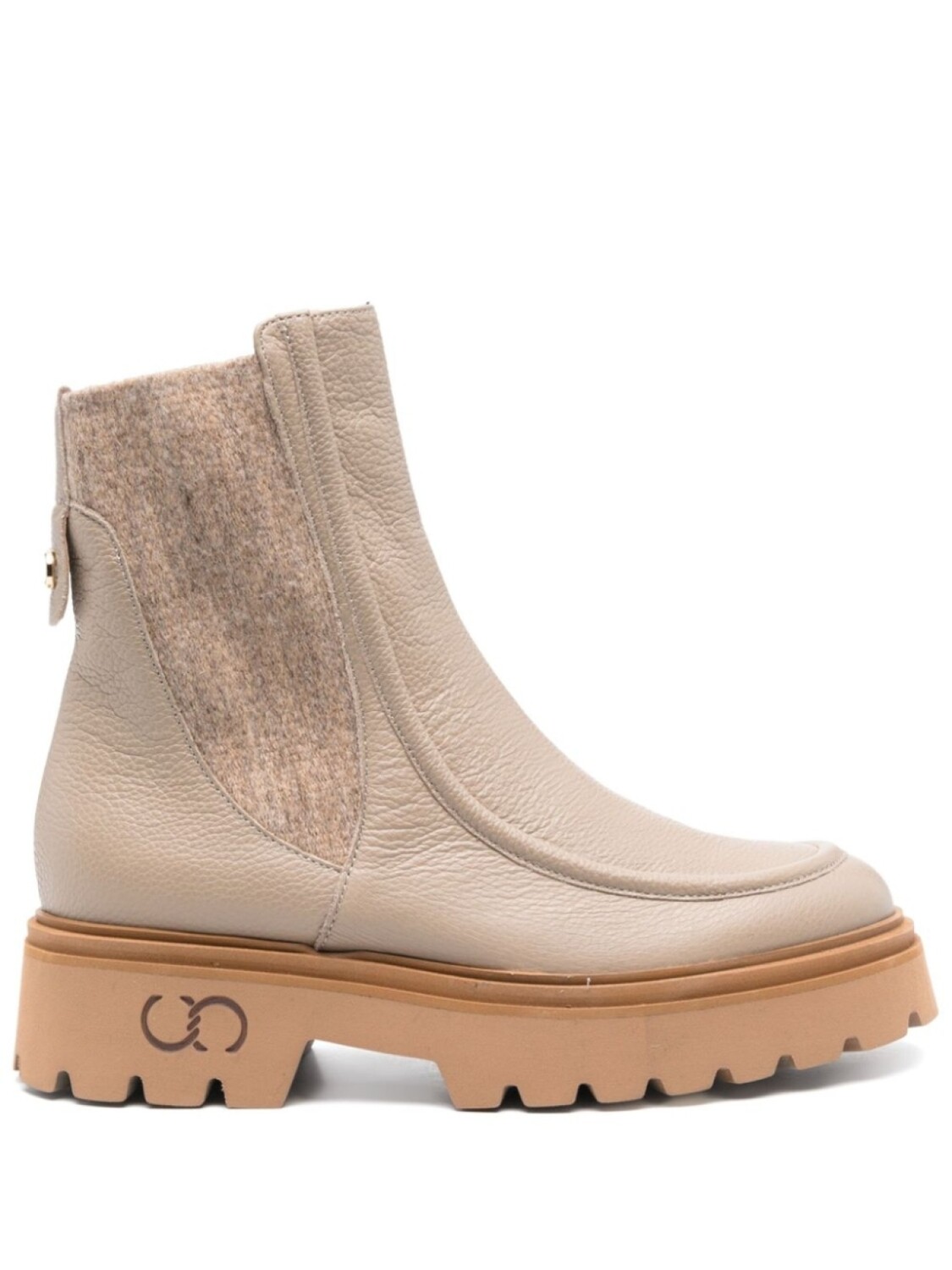 Ботинки челси Casadei, нейтральный цвет