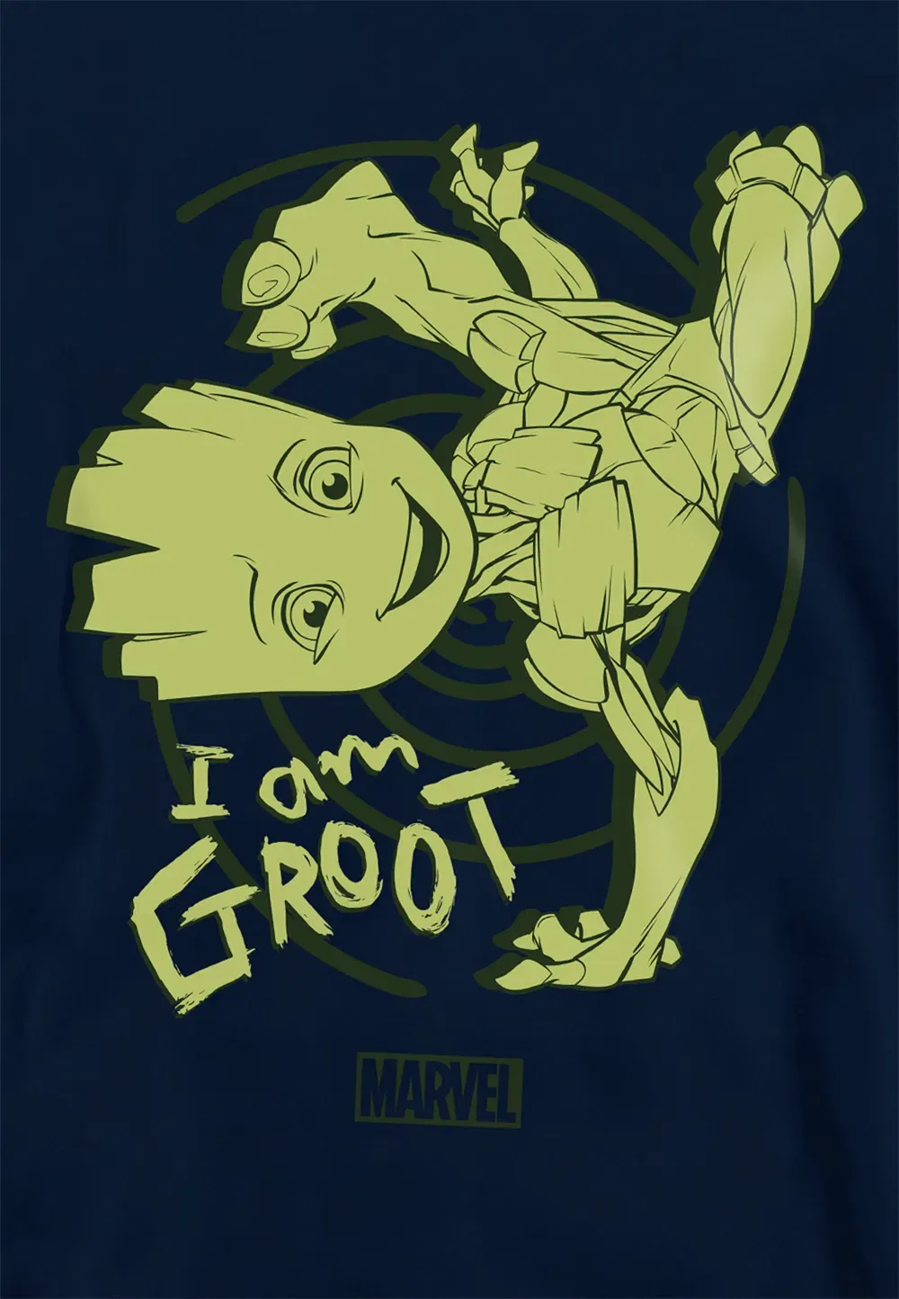 Детский худи Marvel Groot темно-синий, темно-синий — фото 2