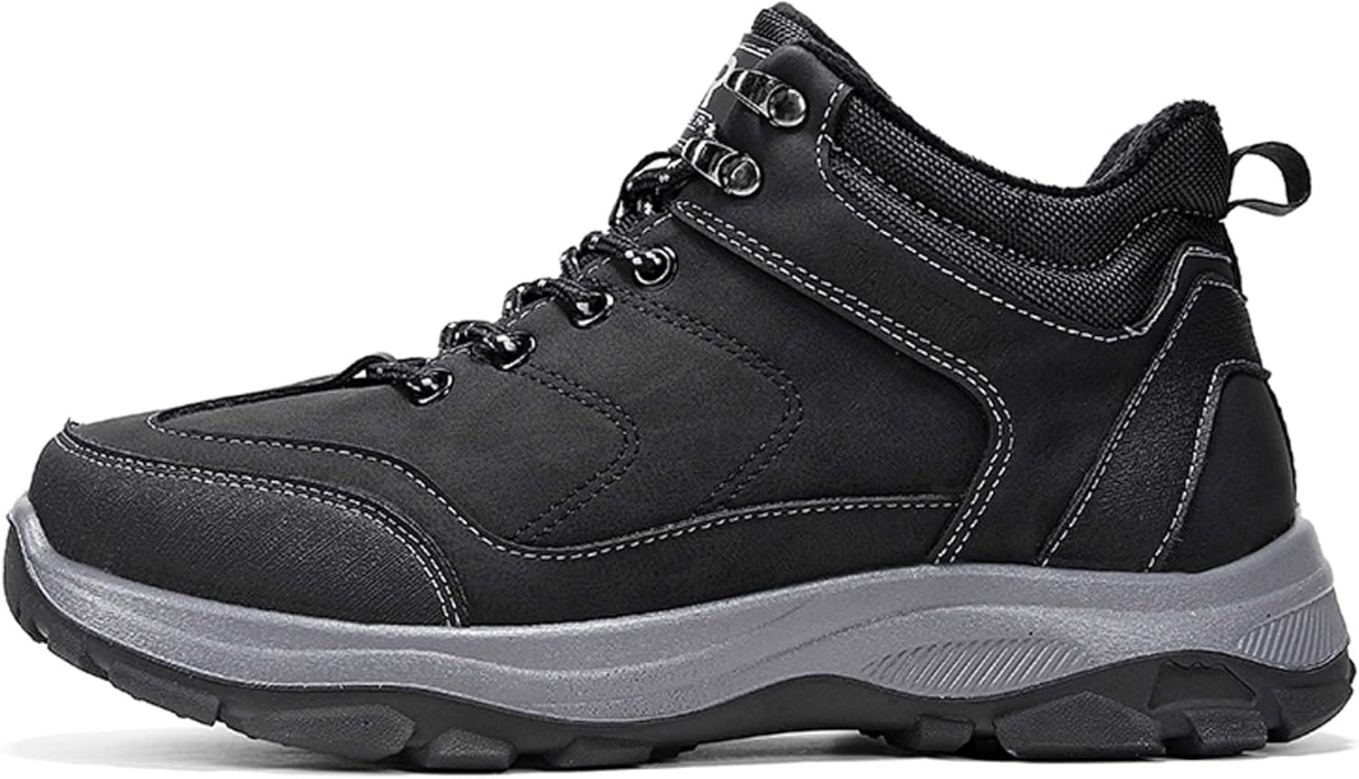 

Зимние бархатные кроссовки для отдыха и походов с теплой меховой подкладкой Generic, черный