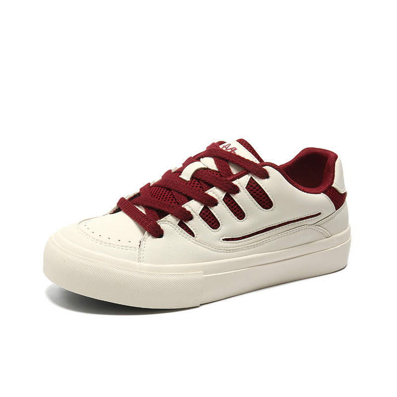 

NANJIREN Мужские скейтерские кеды низкие бежево-красные, цвет Beige Red