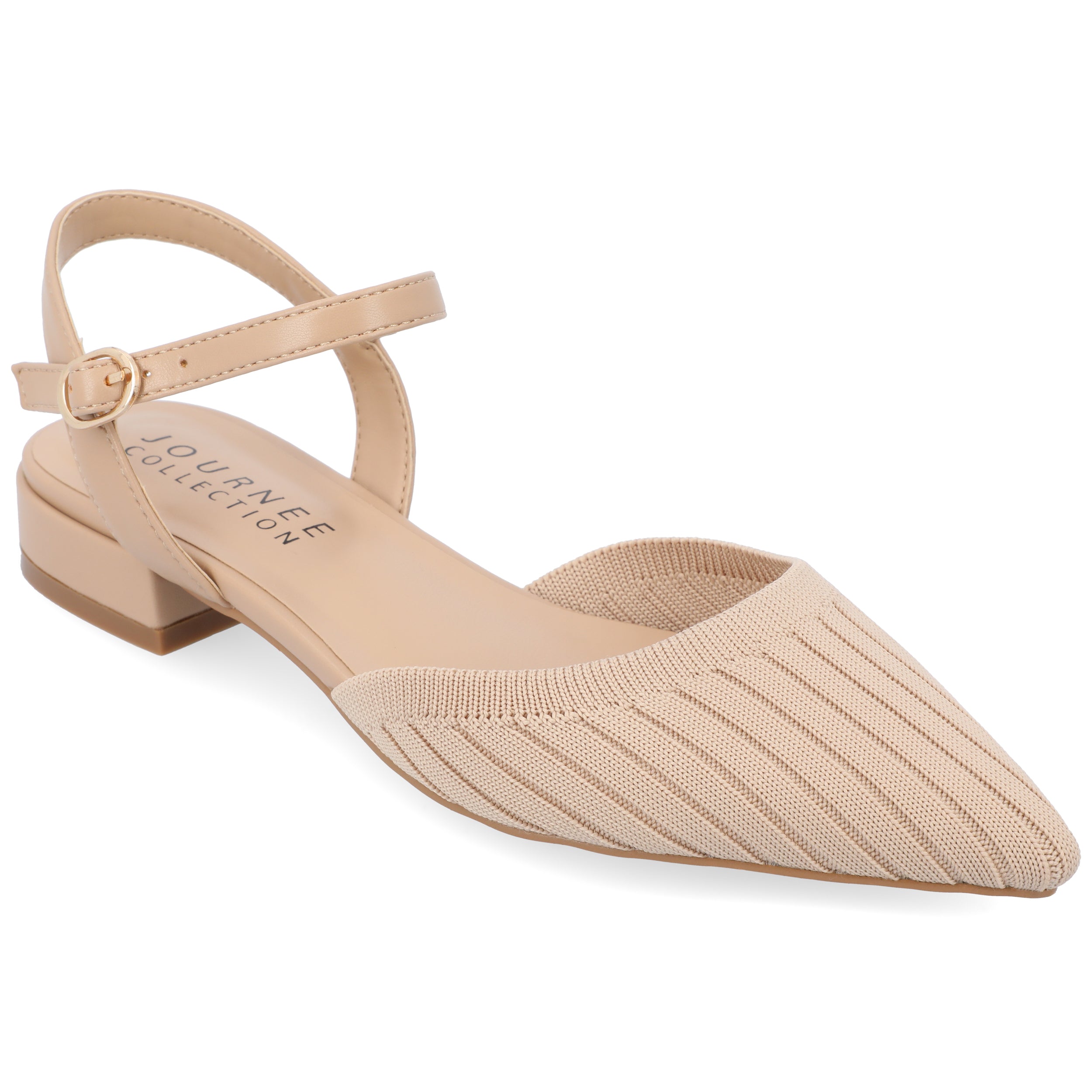 Женские балетки Ansley из коллекции Journee Wide, цвет tan