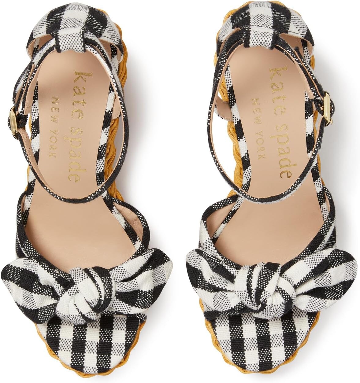 Сандалии Kate Spade New York Tianna Wicker, цвет Black/Cream — фото 2