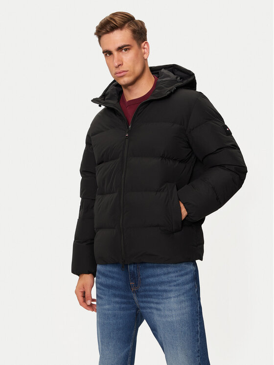 

Пуховик стандартного кроя MW0MW36599 Tommy Hilfiger, черный