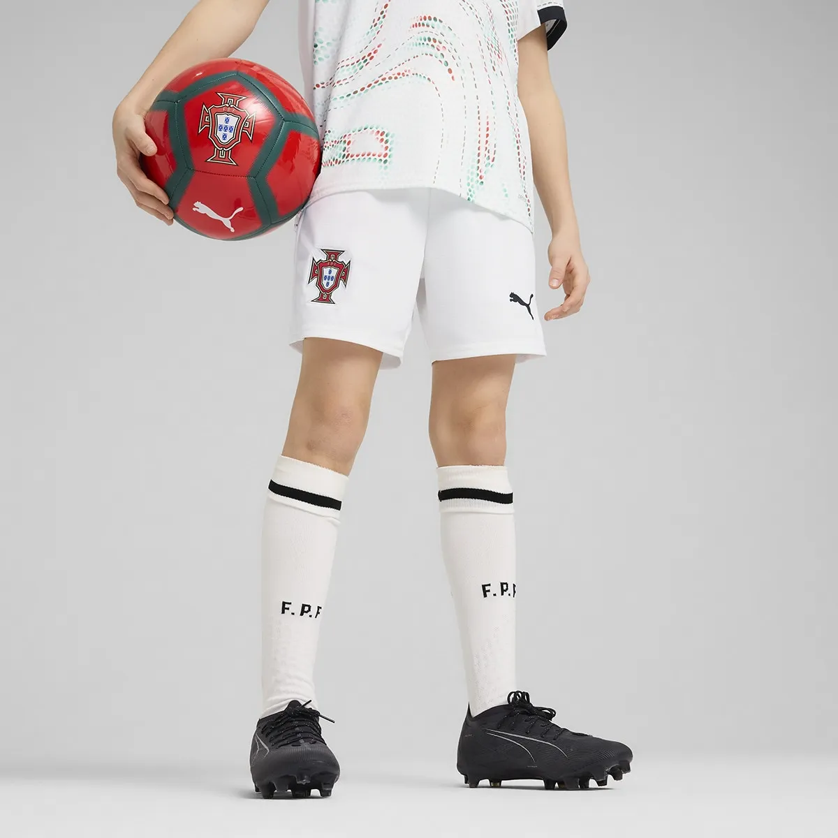 

Детские шорты Португалия FPF Puma Selection, белый