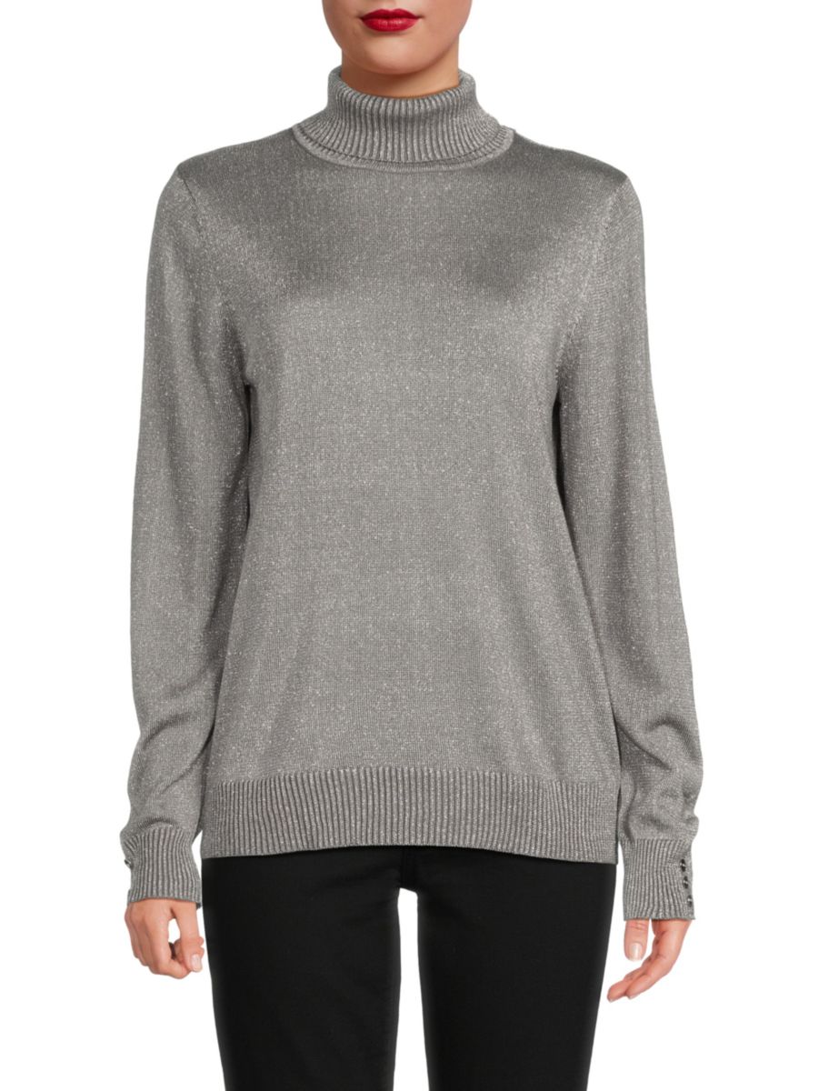 

Металлическая водолазка Joseph A, цвет Grey Silver