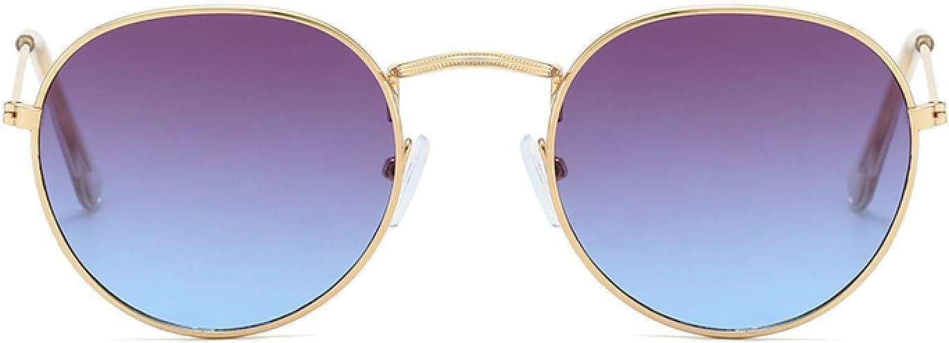 

Солнцезащитные очки с защитой от УФ-излучения UV400 | Женские овальные очки с металлической оправой | Линзы конфетных цветов для занятий спортом на открытом воздухе и вождения DSVIGF, Golden-grey Blue