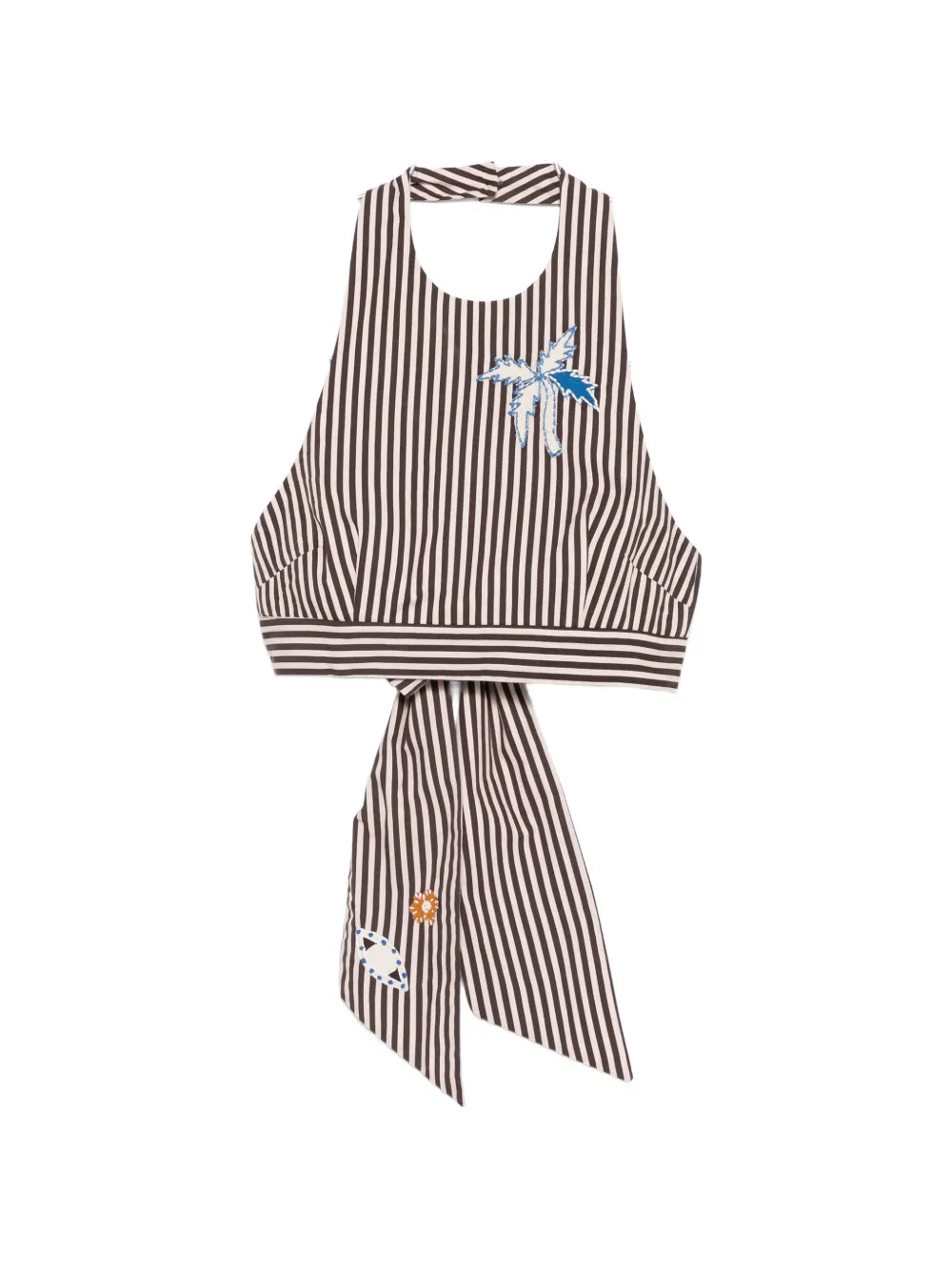 

Полосатый топ-халтер Sirocco Alemais, коричневый