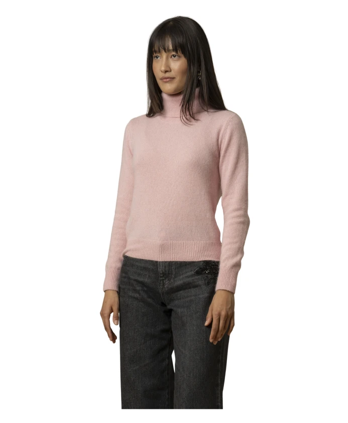 

Стильный свитер с высоким воротником Kocca, розовый