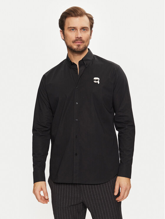 

Рубашка обычного кроя 605911 551671 Karl Lagerfeld, черный