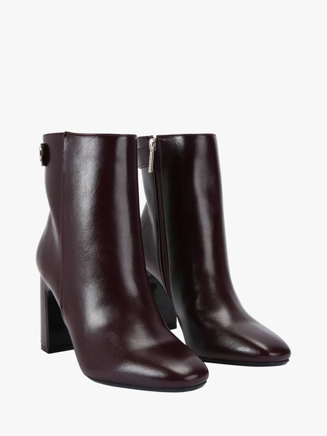 Джекпот блочные каблуки ботинки до щиколотки Carvela, Wine — фото 3