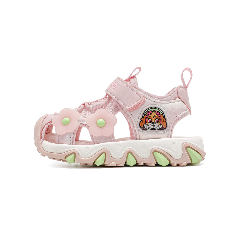

Детские сандалии с противоскользящей подошвой, устойчивые к истиранию, дышащие, с низким берцем PAW PATROL, розовый