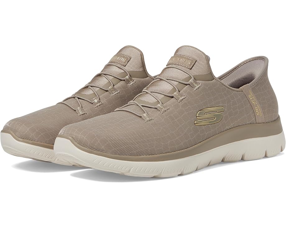 Кроссовки SKECHERS Summits-Classy Night Hands Free Slip-Ins, цвет Taupe/Gold
