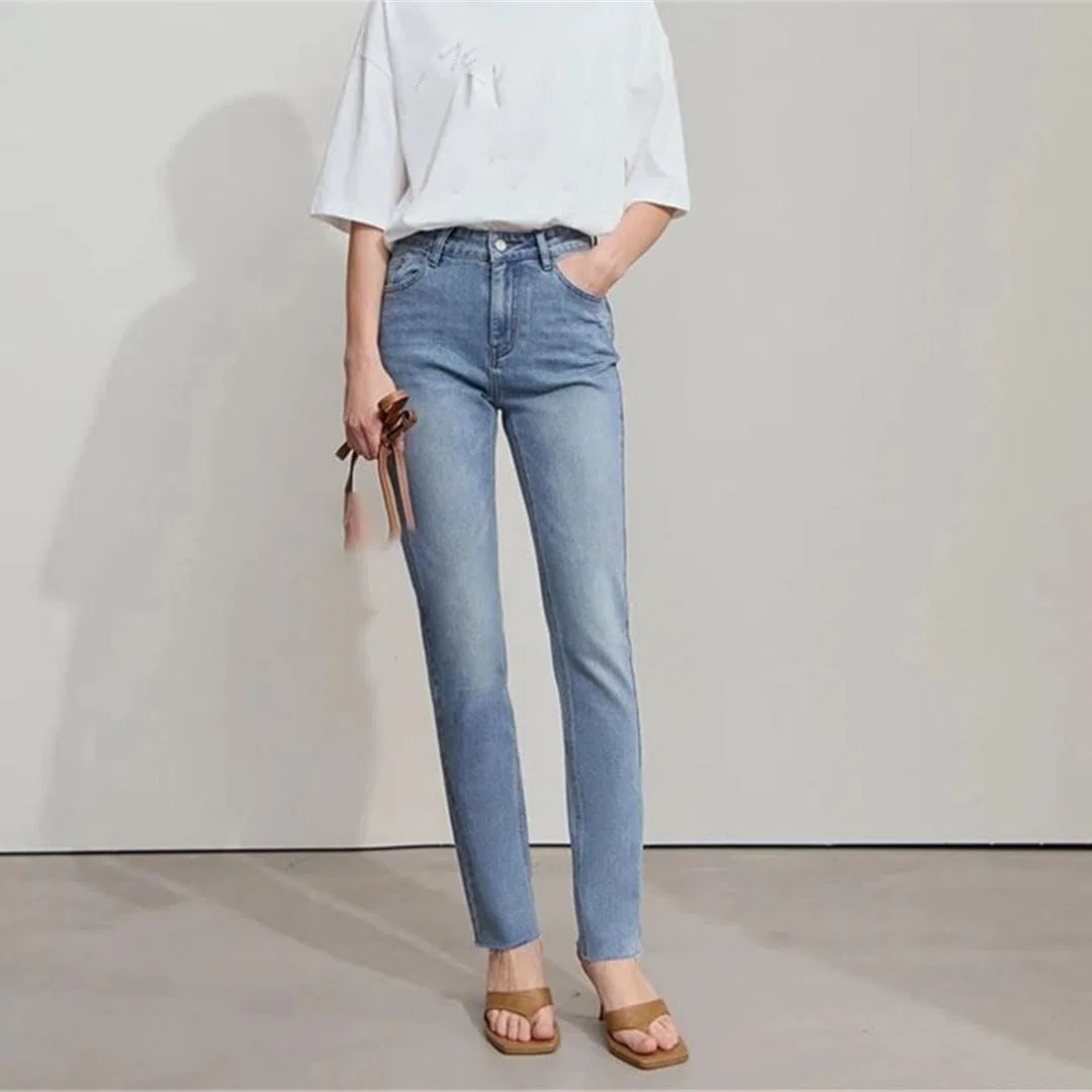 Джинсы slim fit, деним, Light Denim Blue — фото 3