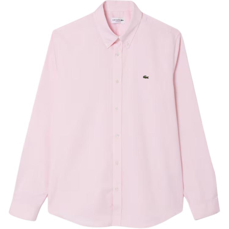 

Хлопковая рубашка LACOSTE, светло-розовый