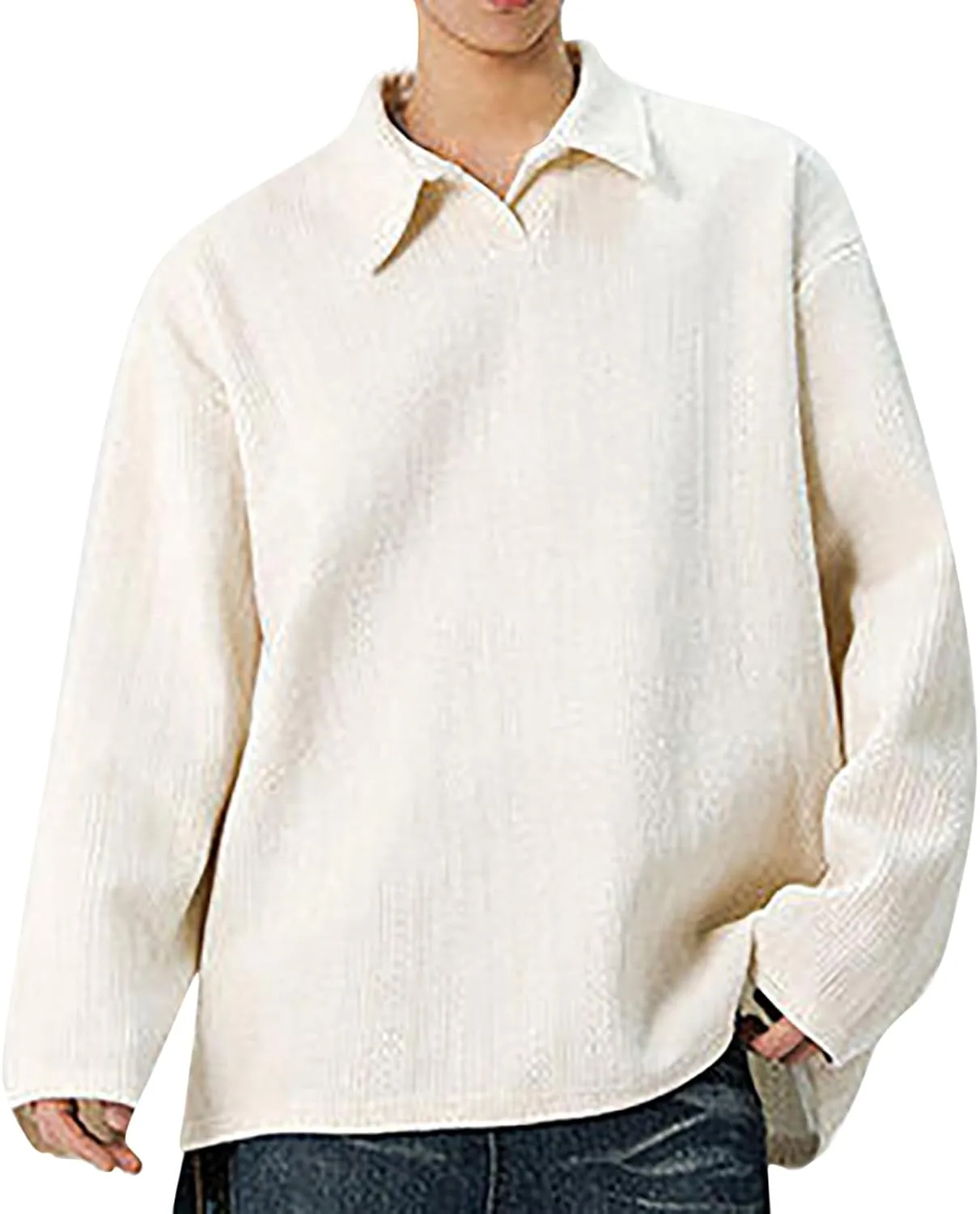 

Мужская футболка-поло с длинным рукавом, легкая и удобная